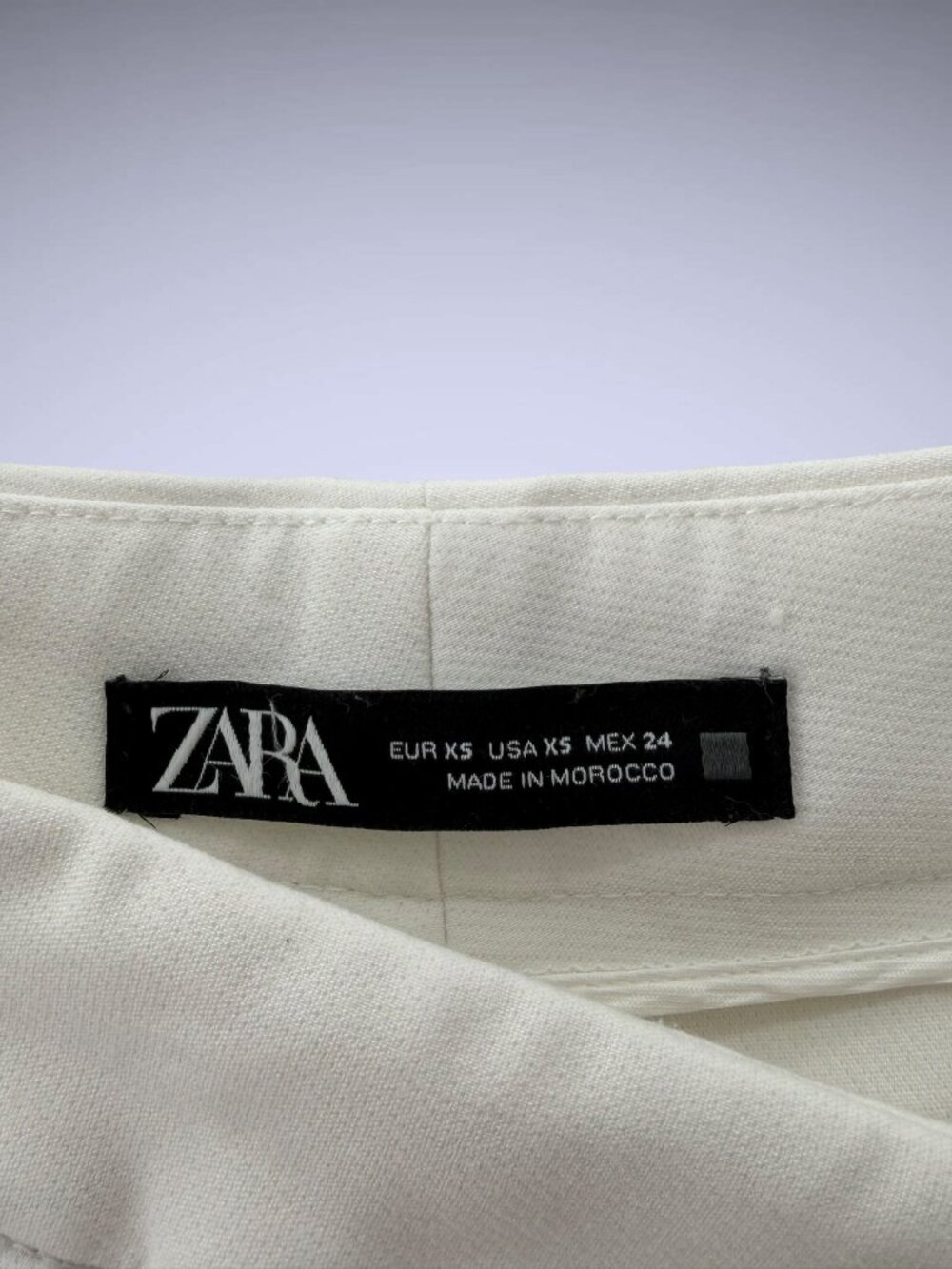 Zara Winter White Wide Leg Career Pants - Picture 2 of 4